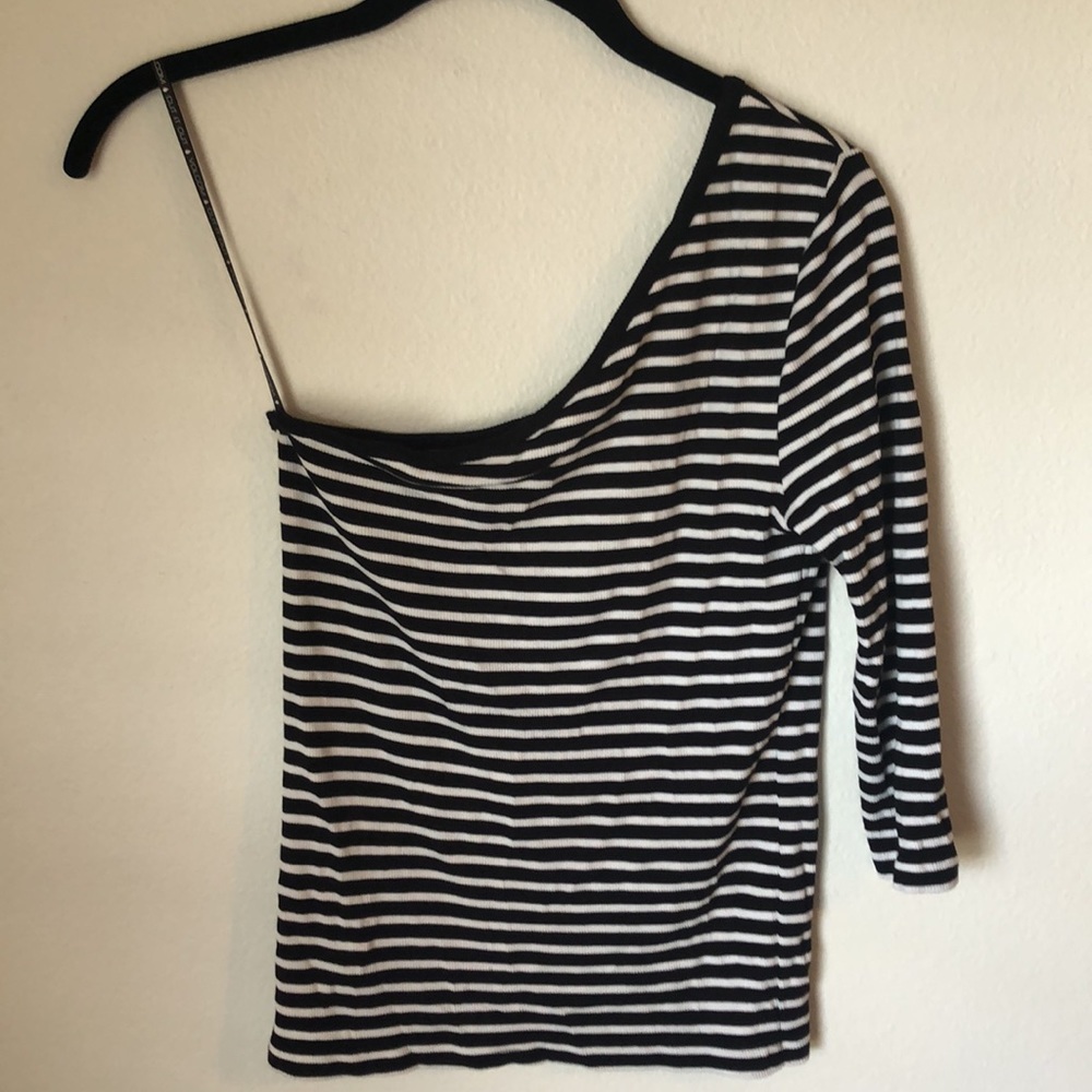 Volcom Rave New World One Shoulder Striped Top - Picture 4 of 6